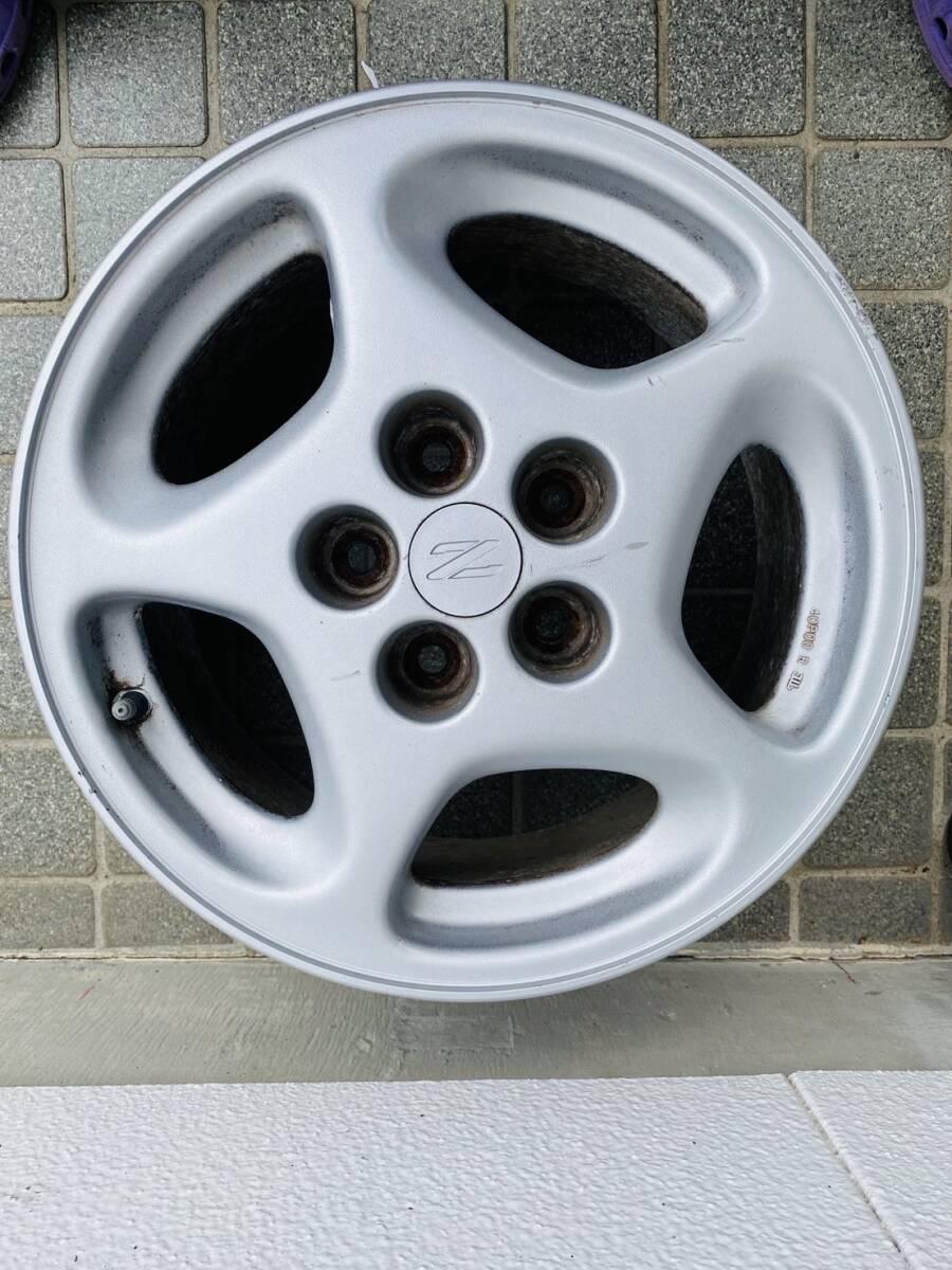 NISSAN フェアレディZ Z32 純正ホイール 16×7.5J +45 114.3 5穴 4本 日産 アルミホイール_画像2