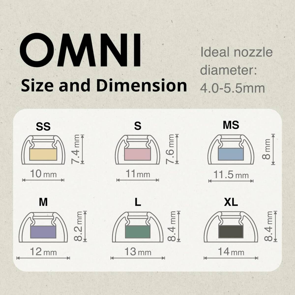 XL SpinFit スピンフィット Omni 完全ワイヤレスイヤホン＆有線イヤホン向けイヤーピース 最高級シリコン素材採用 (X_画像6