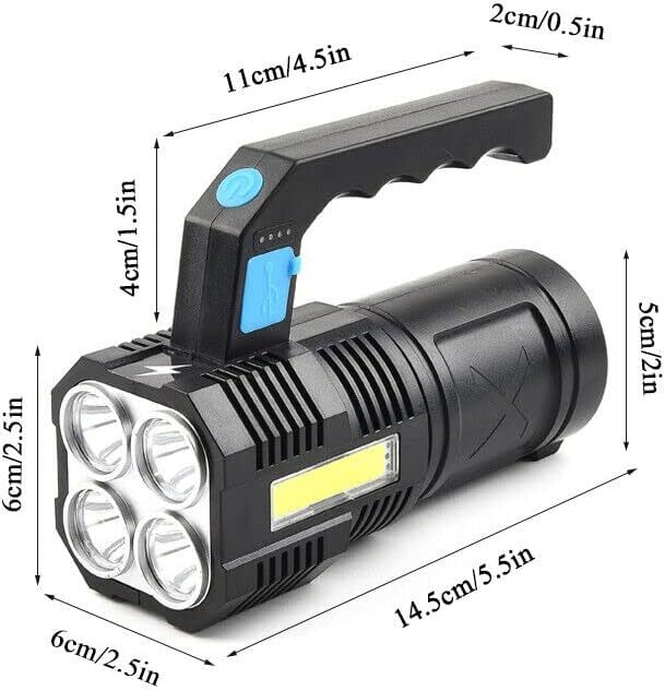 LED 懐中電灯 フラッシュライト ハンディライトUSB充電式 超高輝度100000ルーメン 軽量化 持ち運び便利 IP65防水 の画像4