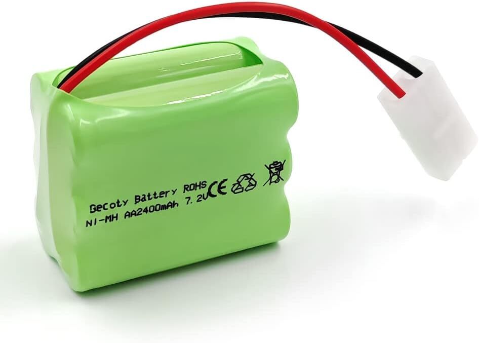 Gecoty 7.2V battery,KET-2P plug,2400mAh Ni-MH rechargeable battery, charge cable attaching, various type R
