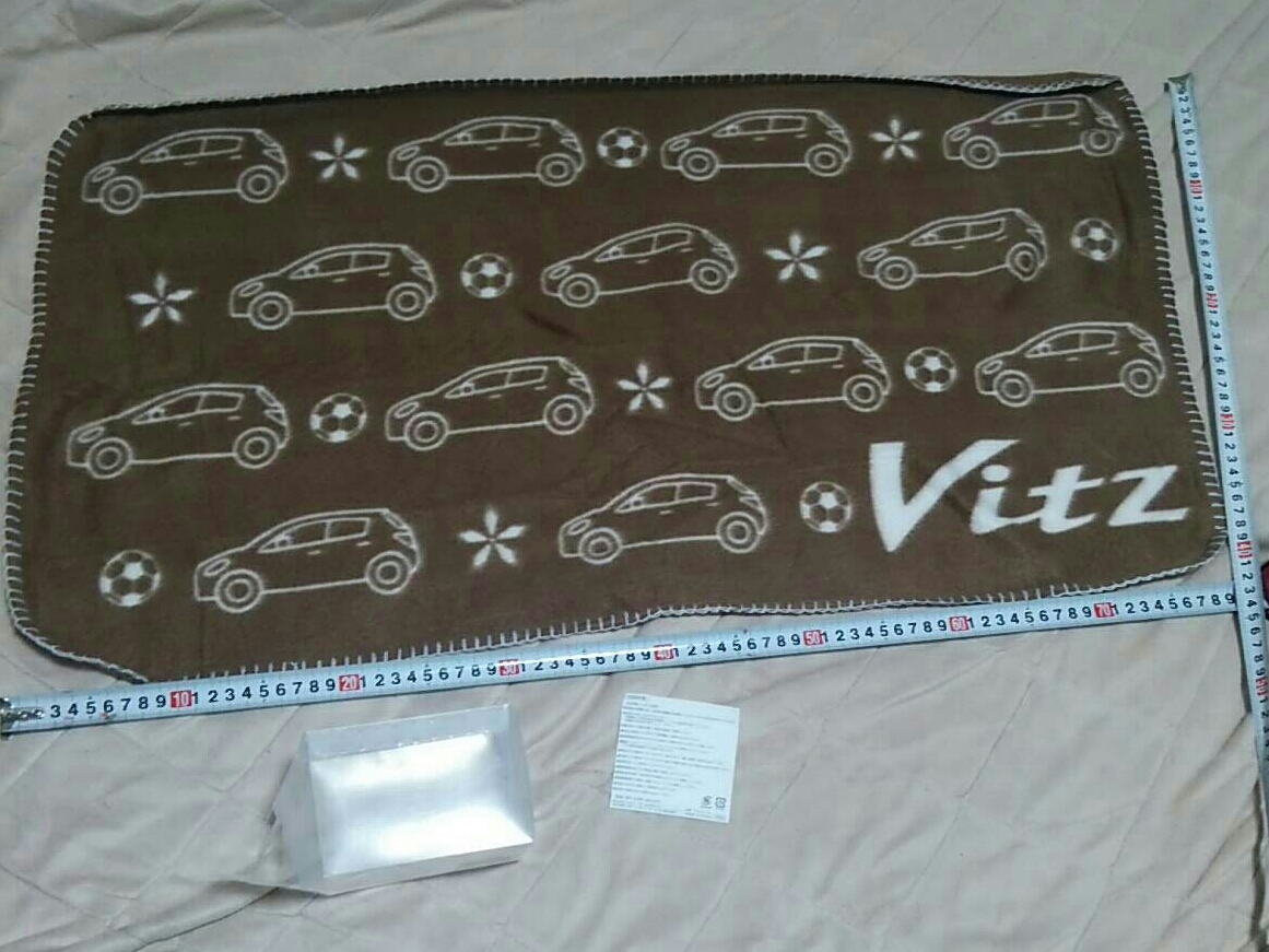 非売品☆トヨタ☆ブィッツ☆Vitz☆ブランケット☆ブラウン☆サイズ約80×40cm☆①☆残1_画像1