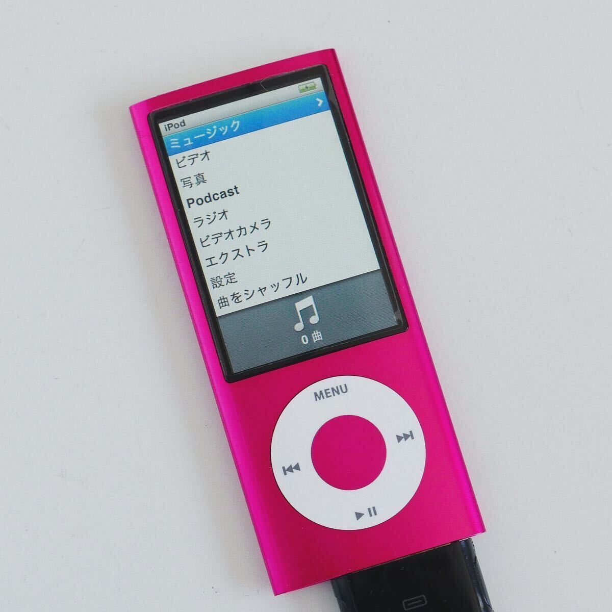 〈即決@ジャンク〉 APPLE アップル 第5世代 iPod nano 16GB ピンク A1320 ［ゆうパケット発送対応］の画像1