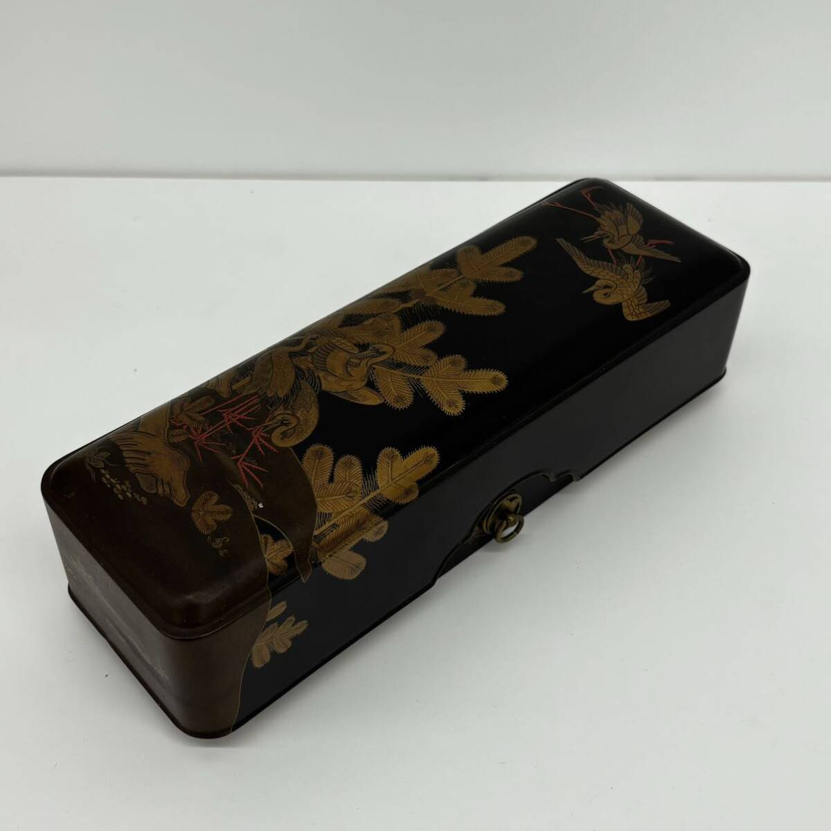  paper shape box lacquer ware antique stationery paper tool period thing 