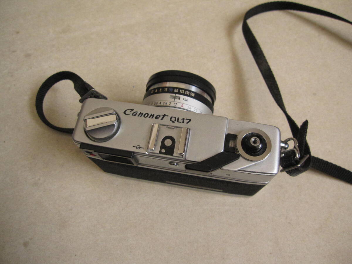 【CANON キャノン】CANONET QL17 G-III 40mm f1.7 フィルムカメラ 撮影未確認 シャッター切れた / 長期保管品の画像2