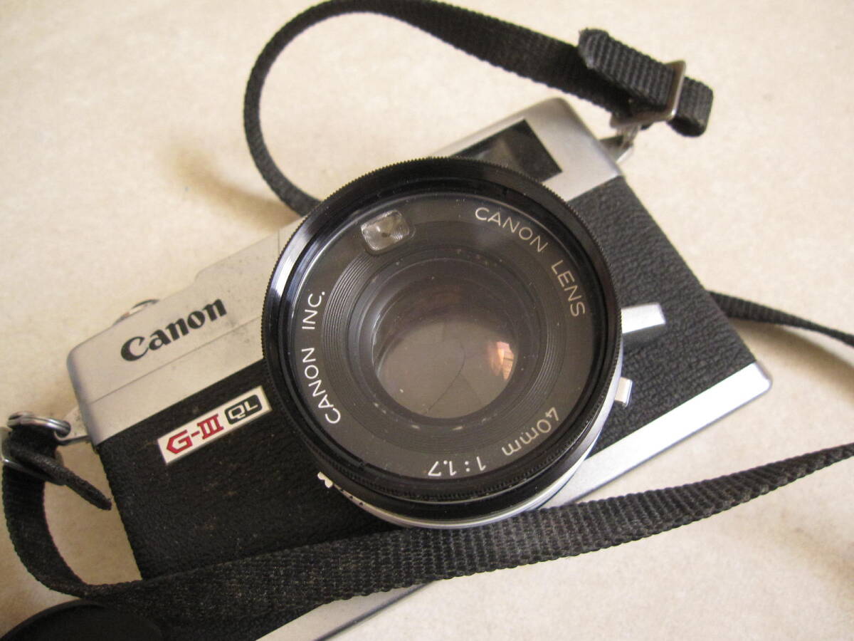 【CANON キャノン】CANONET QL17 G-III 40mm f1.7 フィルムカメラ 撮影未確認 シャッター切れた / 長期保管品の画像4