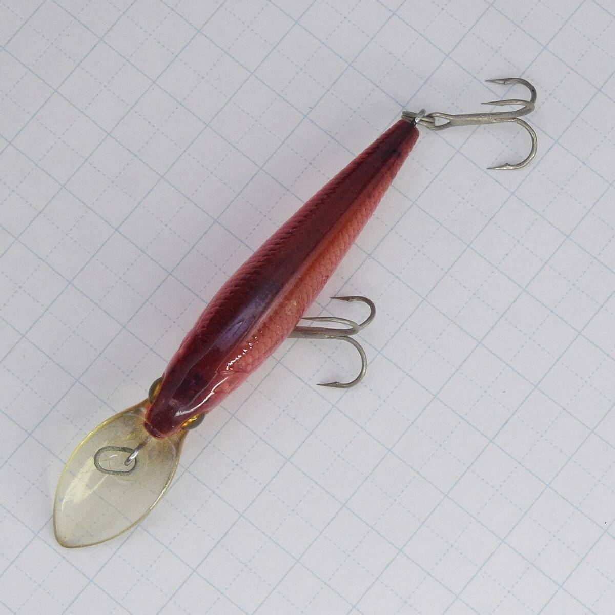 bラッキークラフト ベビーシャッド 60F クリアスコーピオンレッド ■H117 Baby shad LUCKYCRAFTの画像3