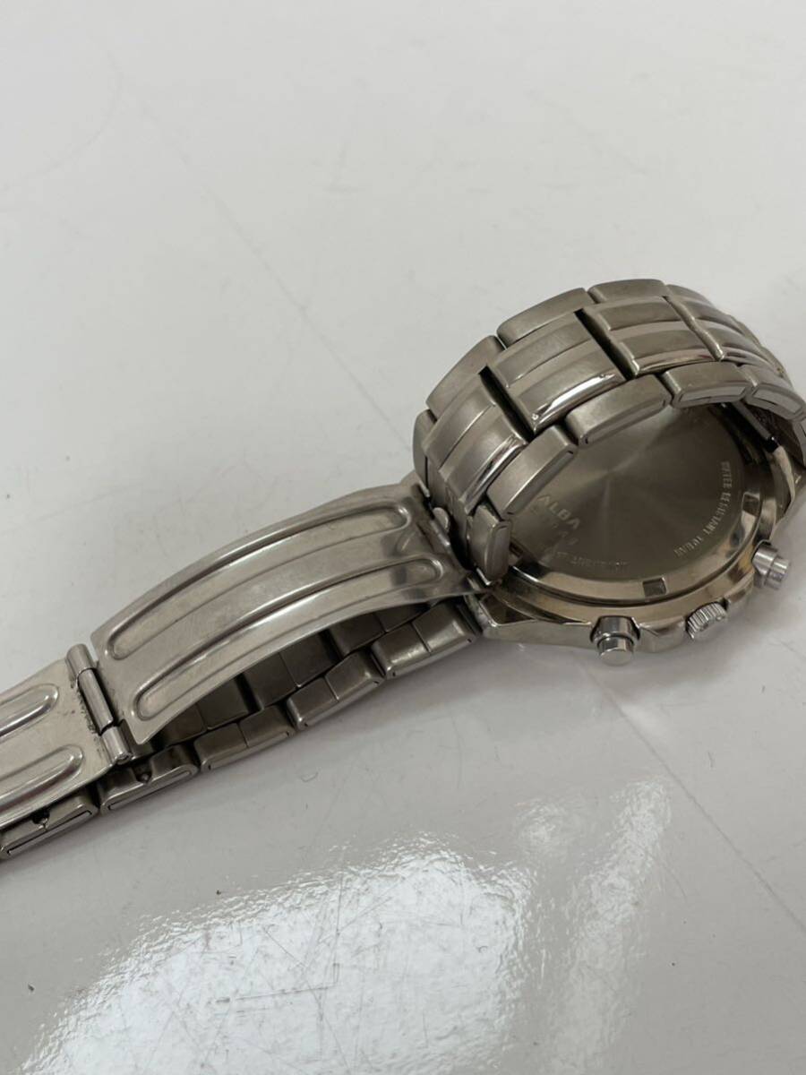 SEIKO ALBA 腕時計 アルバ titanium chronograph