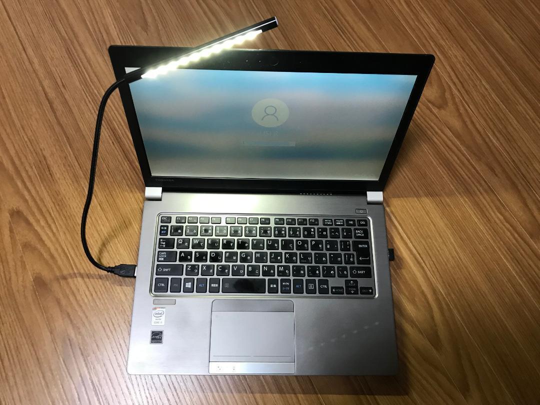 LED ワンタッチ デスクライト フレキシブルアーム 調光機能 USB給電 黒の画像5