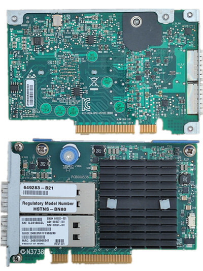 LAN карта HPE 649283-B21 10Gb InfiniBand QDR/EN Dual Port 544FLR-QSFP Adapter