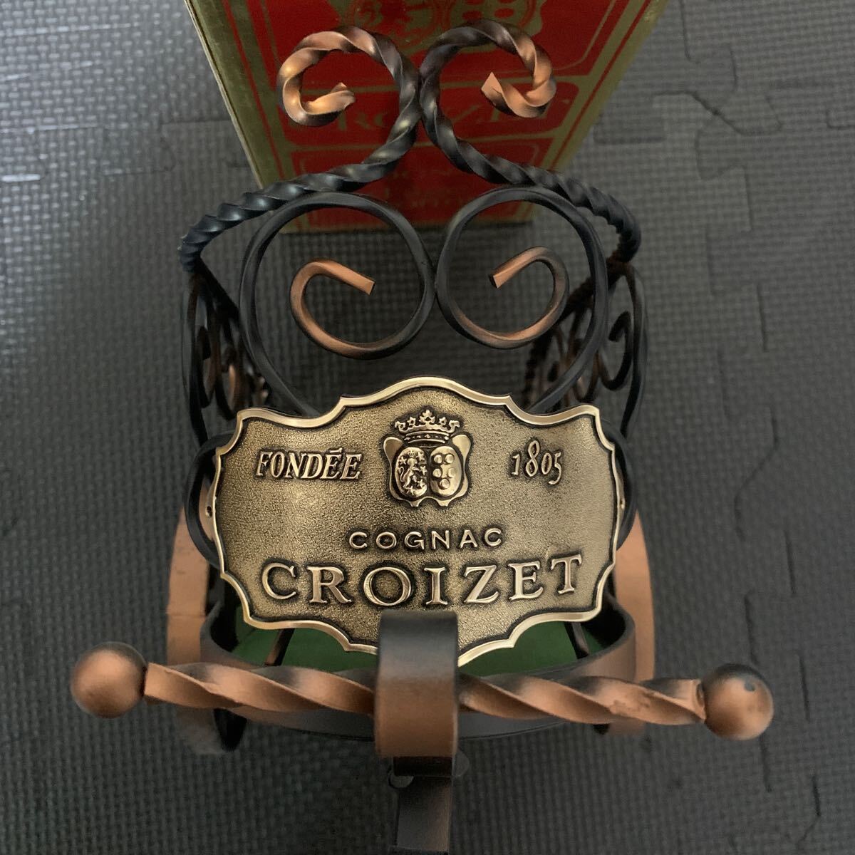 クロアーゼ CROIZET アージュ アンコニュ d’age inconnu ブランデー コニャック 台座付 未開栓品 箱付 IH10252hの画像8