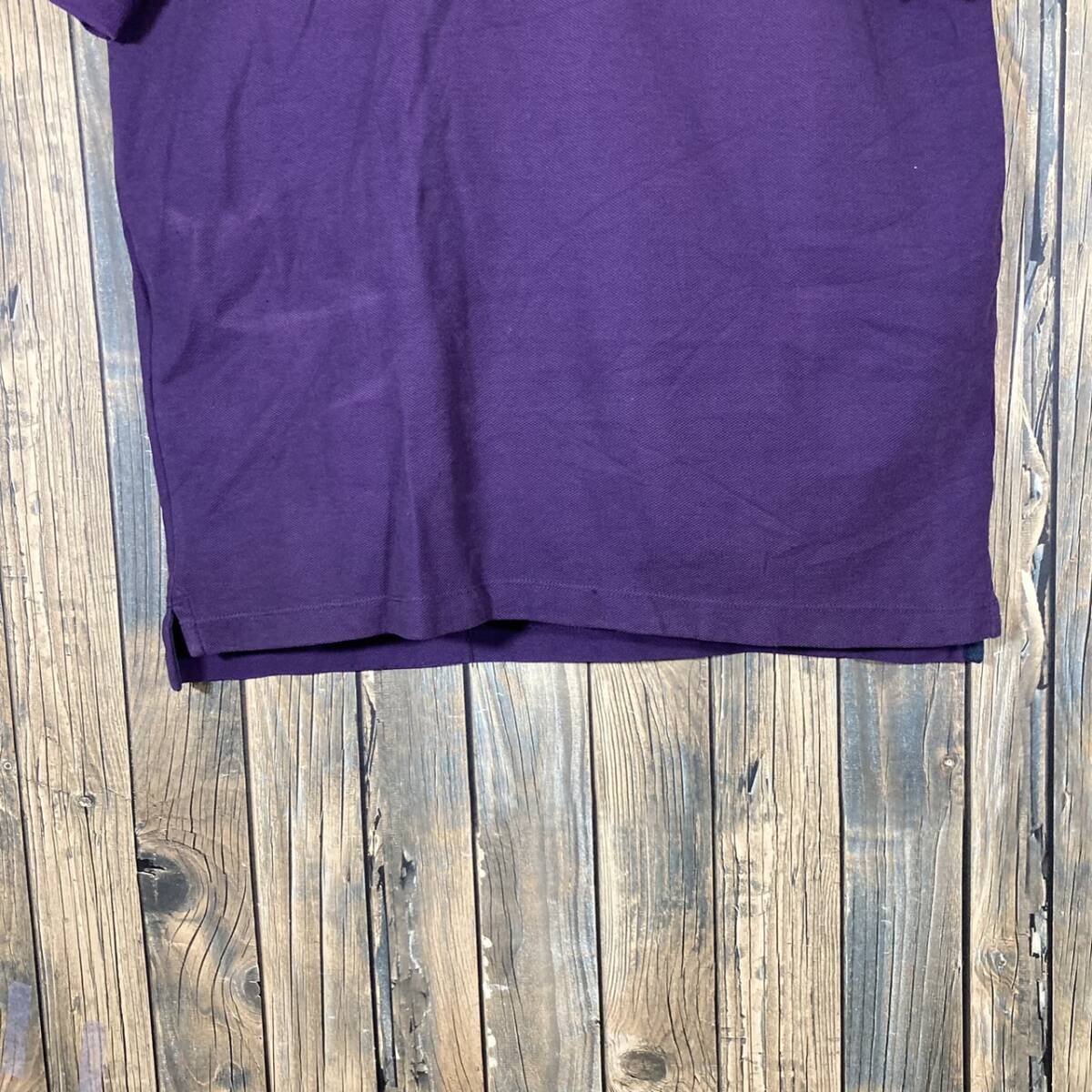 アメリカ輸入古着　NAUTICA ノーティカ 刺繍ロゴ 紫 パープル 半袖 ポロシャツ CLASSIC FIT_画像5