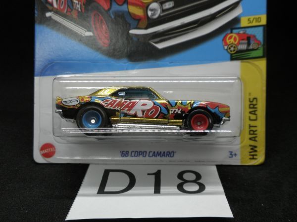 D18 1円～ 激レア 格安【スーパートレジャーハント】ホットウィール STH treasure リアルライダー 68 copo camaro コポ カマロ Chevrolet_画像2