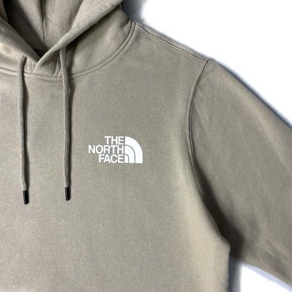 1円～!売切!【正規新品】THE NORTH FACE◆THROWBACK HOODIE パーカー US限定 バックプリント 裏起毛 男女兼用(S)ベージュ 181130-5-c_画像6