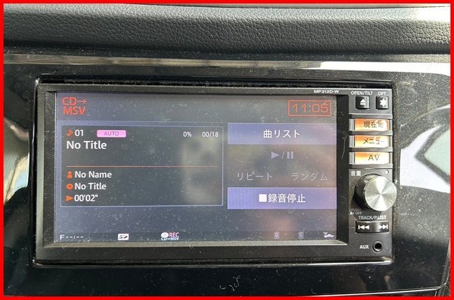 エクストレイル T32 日産純正ナヒ MP313D-W B8260-7990N パイオニア ジャンク品 管理番号 4917の画像6