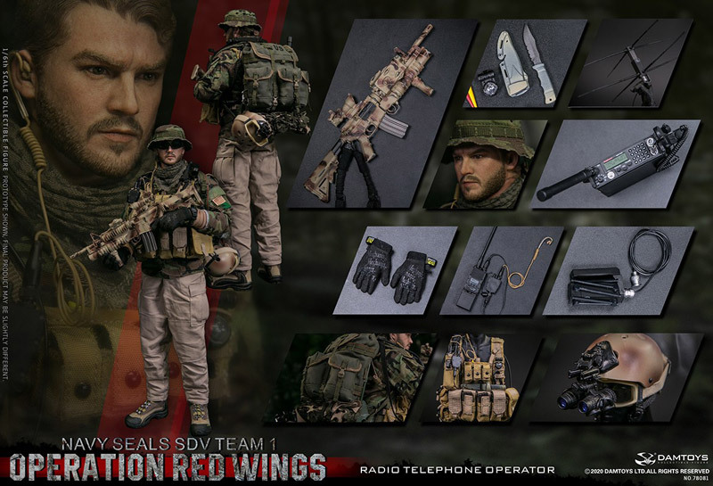 DAMTOYS社製 Operation Red Wings SDV 通信オペレーター【長袖シャツ】1/6スケールフィギュア ダムトイズ_こちらの商品よりパーツ取りしたものです