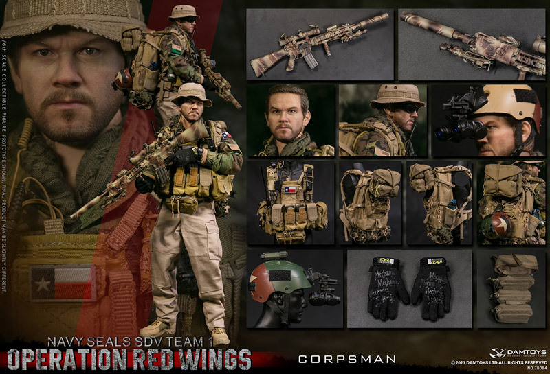 DAMTOYS社製 Operation Red Wings SDV Corpsman【ブーツ 空洞タイプ】1/6スケールフィギュア ダムトイズ_こちらの商品よりパーツ取りしたものです
