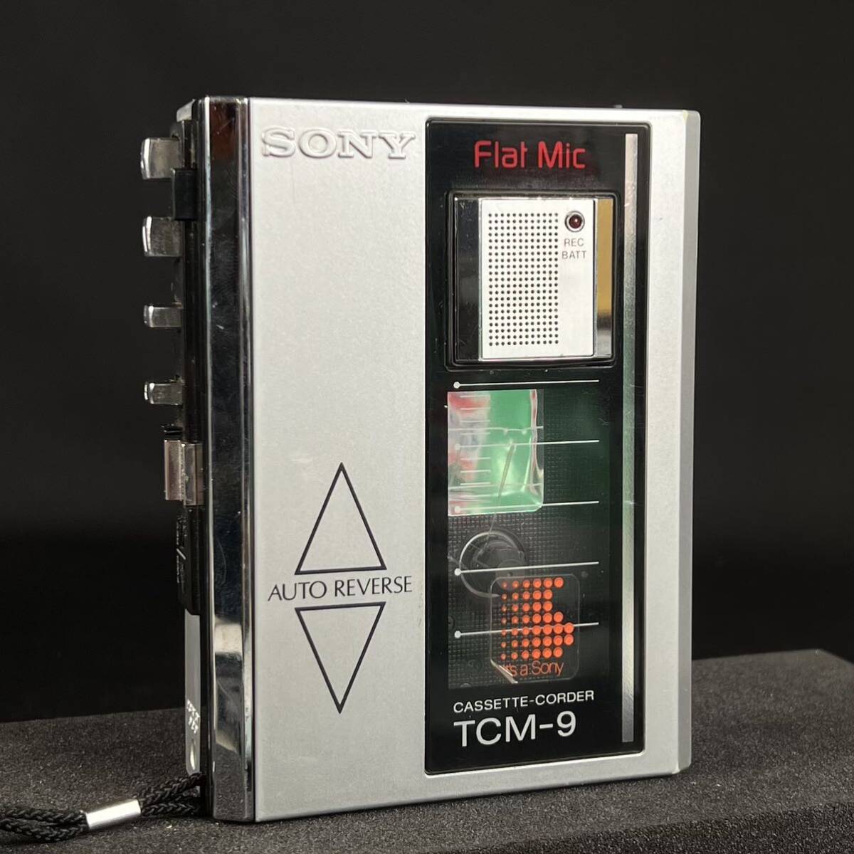 ジャンク SONY ソニー カセットコーダー TCM-9 オートリバース カセットレコーダー フラットマイク■兵庫県姫路市発 G4の画像2