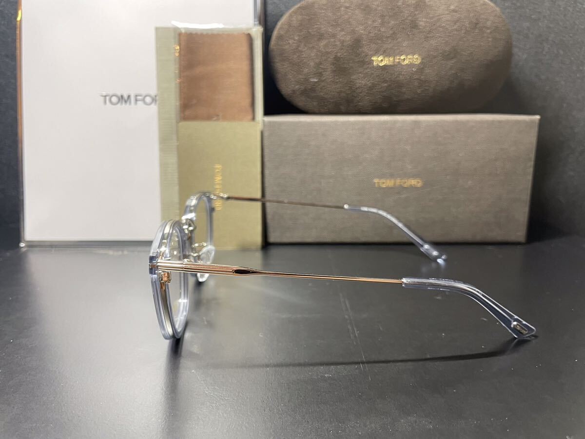 トム フォード TOM FORD 5568 クリア TF メガネ フレーム 伊達 ウェリントン オシャレ の画像2