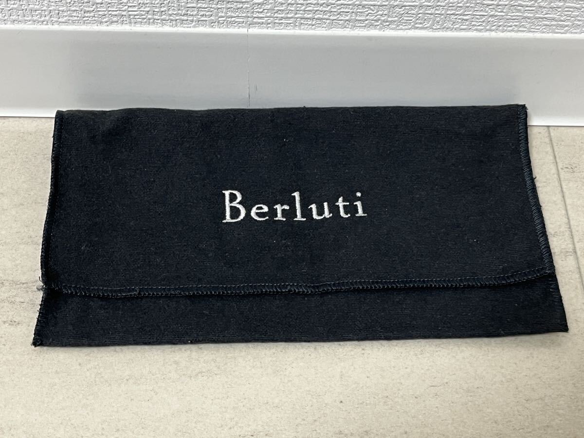 Berluti ベルルッティ カリグラフィ 二つ折りお札入れ ブラウン 0182