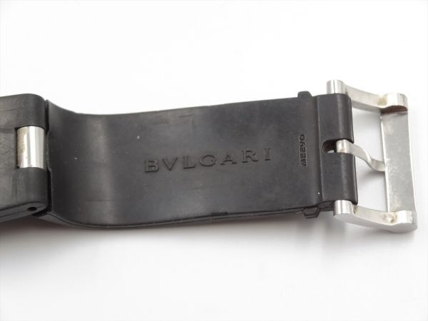 18124Eh BVLGARI ブルガリ 稼動品 DG42SVCH ディアゴノ クロノグラフ シルバー字盤 メンズ 時計 AT ケース42mmの画像6