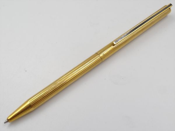 18278d S.T Dupont デュポン ボールペン ゴールド ツイスト式_画像1