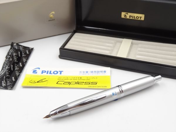 17900a PILOT パイロット 万年筆 キャップレス ペン先303 M 中字_画像6