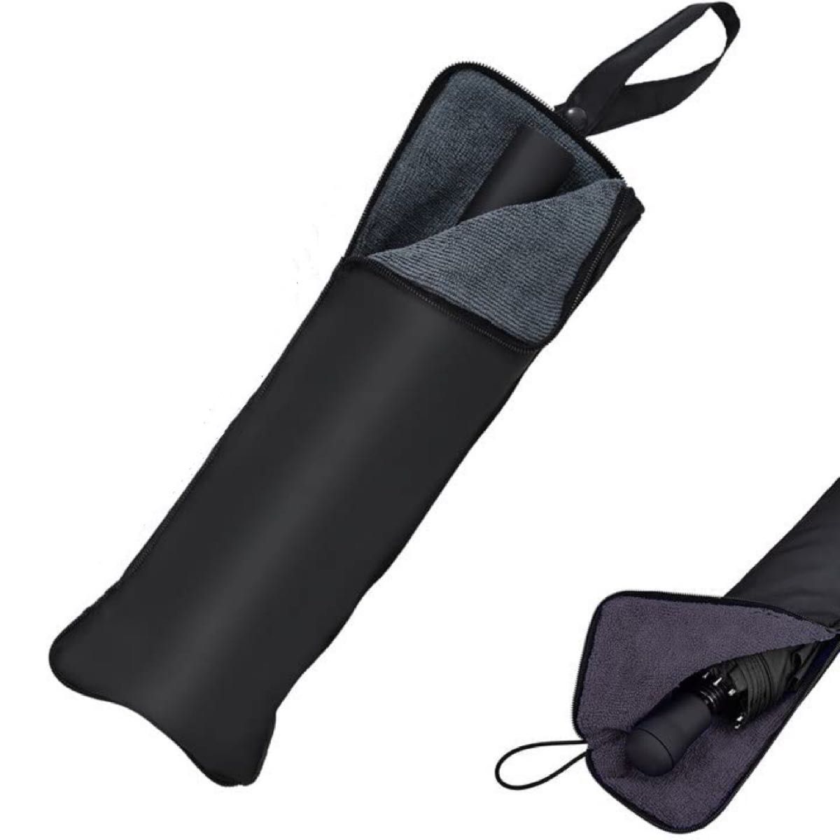 折り畳み傘ケース 吸水性 傘カバー 傘収納用 携帯便利 薄型 軽量 梅雨対策 速乾 多用途 吸水 約36m以下の折りたたみ傘対応