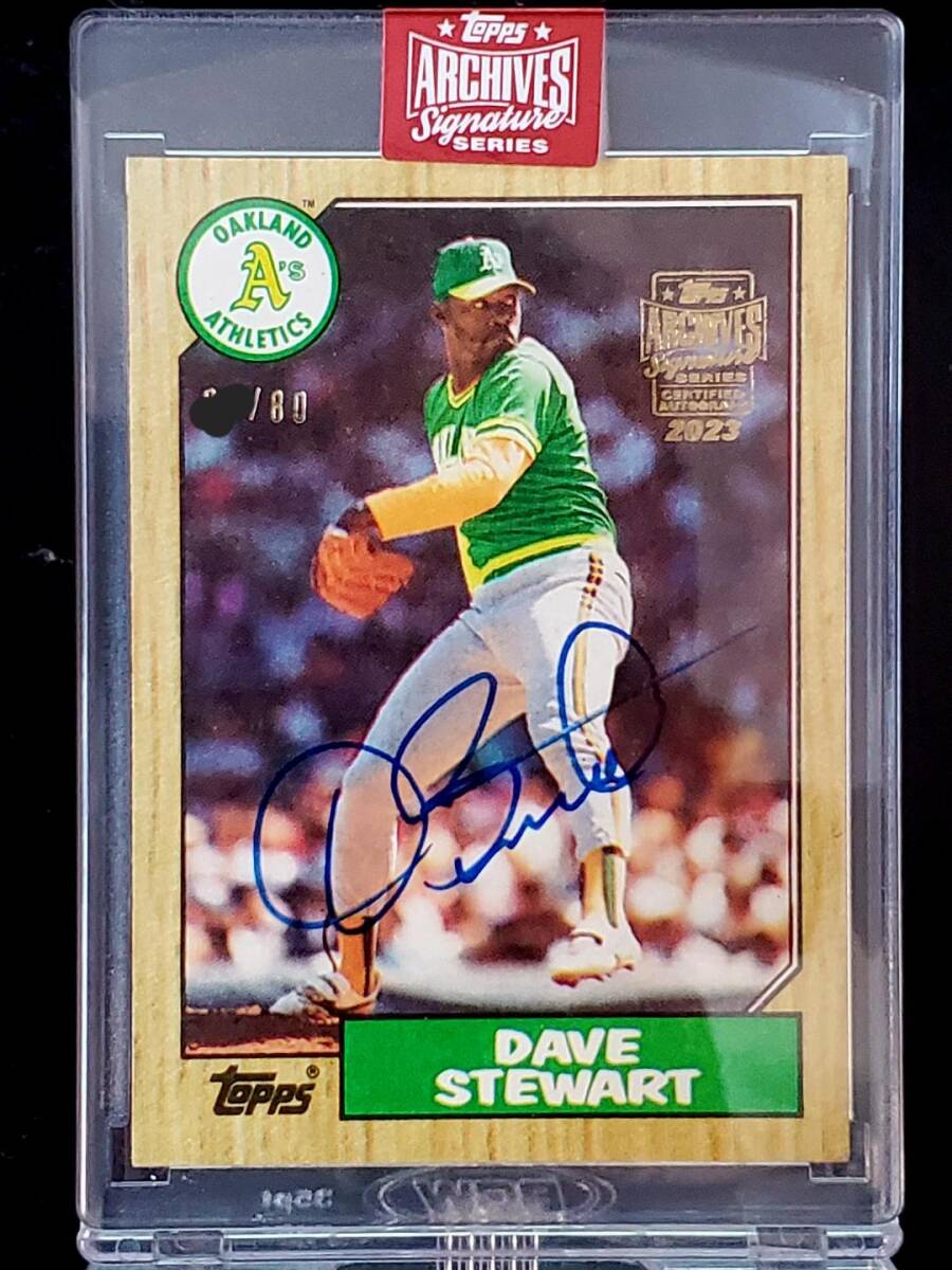 【/80】TOPPS ARCHIVES 2023 DAVE STEWART 直筆サインカード 直書き ON CARD AUTO の画像1