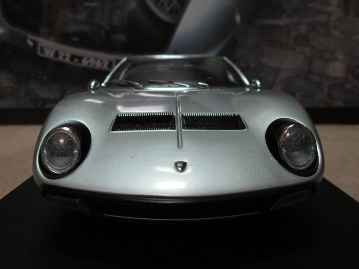 1/18 「Lamborghini Miura P400SV」！  「Silver」！！ 「京商」の画像6