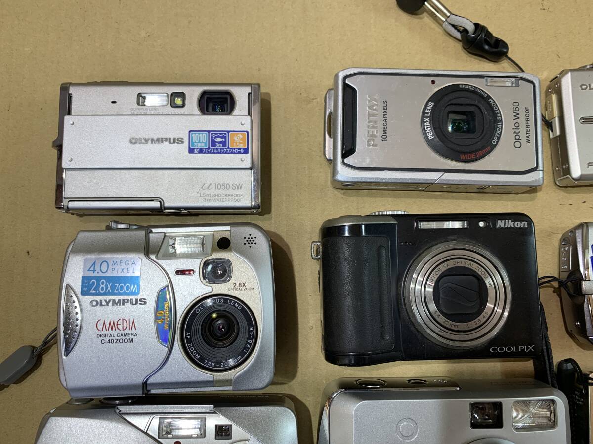 【15個】OLYMPUS/PENTAX/Nikon/FUJIFILM/SANYO/大量 コンパクトデジタルカメラ 動作未確認 まとめて ジャンク セット まとめ (543)の画像2