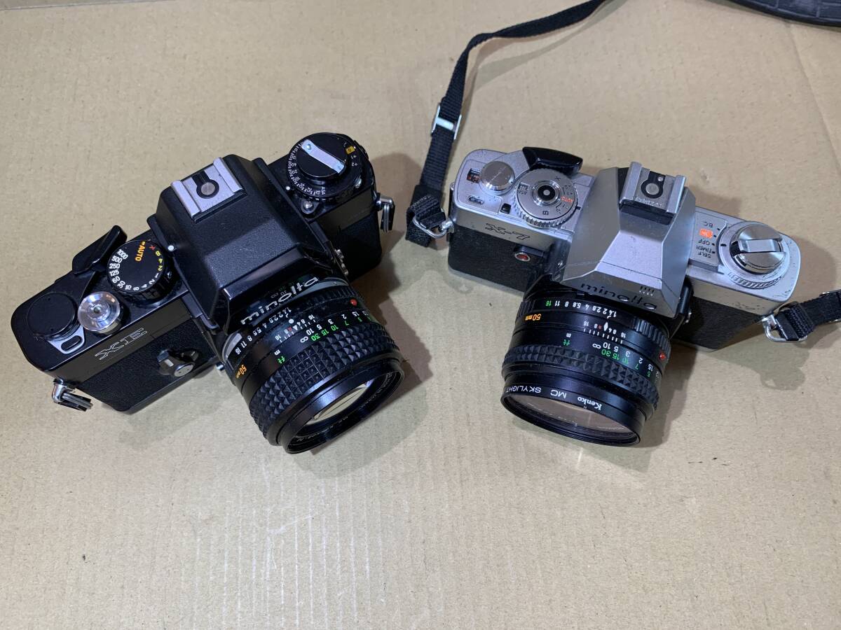 Canon AE-1 PROGRAM ×2個/AE-1 ×3個/OLYMPUS OM10/MINOLTA XE/X-7/カメラ レンズ 大量 動作未確認 まとめて ジャンク セット まとめ (551の画像9