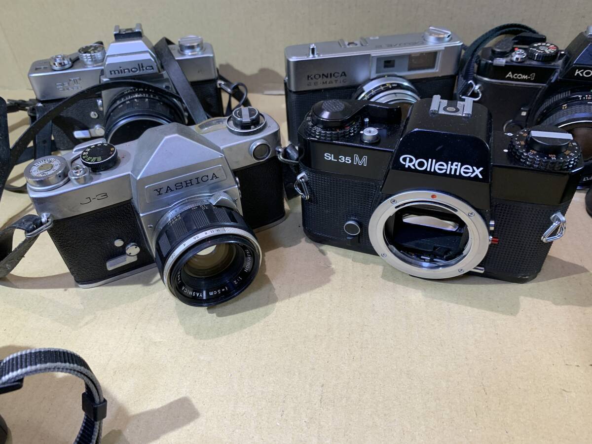 Canon/RICOH/PENTAX/Rolleflex/KONICA/MINOLTA/Yashica/動作未確認 大量 フィルムカメラ レンズ まとめて ジャンク セット まとめ (553)の画像4