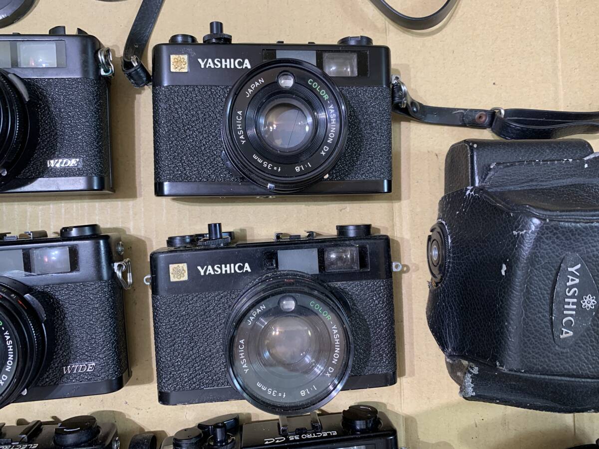 【11個】ヤシカ YASHICA ELECTRO 35 MC ×4個/CC ×5個/CCN WIDE ×2個/大量 カメラ 動作未確認 まとめて ジャンク セット まとめ (569)_画像4