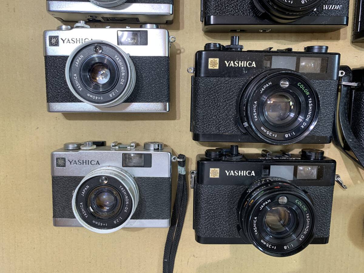 【11個】ヤシカ YASHICA ELECTRO 35 MC ×4個/CC ×5個/CCN WIDE ×2個/大量 カメラ 動作未確認 まとめて ジャンク セット まとめ (569)の画像3