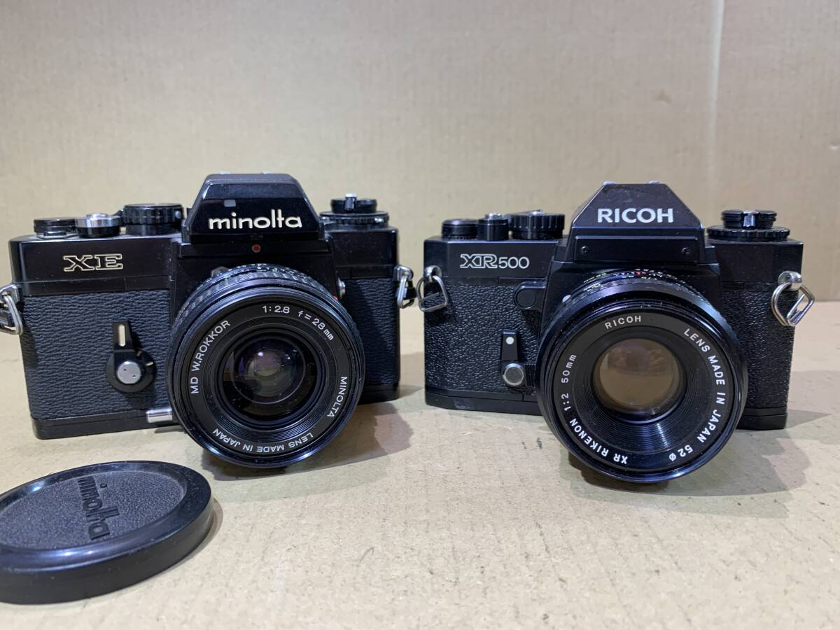 Canon AV-1/AL-1/EF/PENTAX ME/Minolta XE/X-7/RICOH/Petri/フィルムカメラ レンズ 大量 動作未確認 まとめて ジャンク セット まとめ (585の画像6