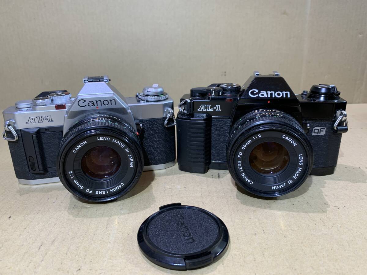 Canon AV-1/AL-1/EF/PENTAX ME/Minolta XE/X-7/RICOH/Petri/フィルムカメラ レンズ 大量 動作未確認 まとめて ジャンク セット まとめ (585の画像2