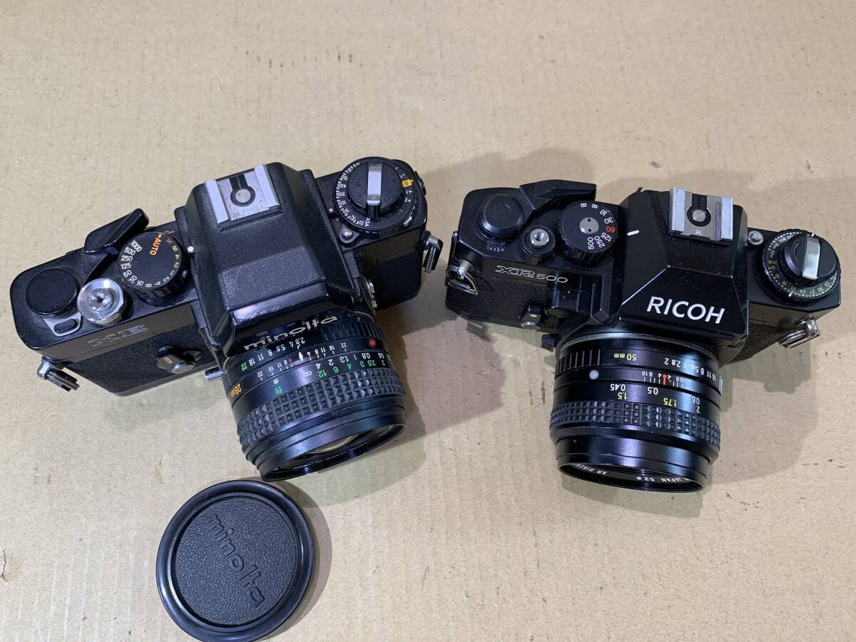 Canon AV-1/AL-1/EF/PENTAX ME/Minolta XE/X-7/RICOH/Petri/フィルムカメラ レンズ 大量 動作未確認 まとめて ジャンク セット まとめ (585の画像7