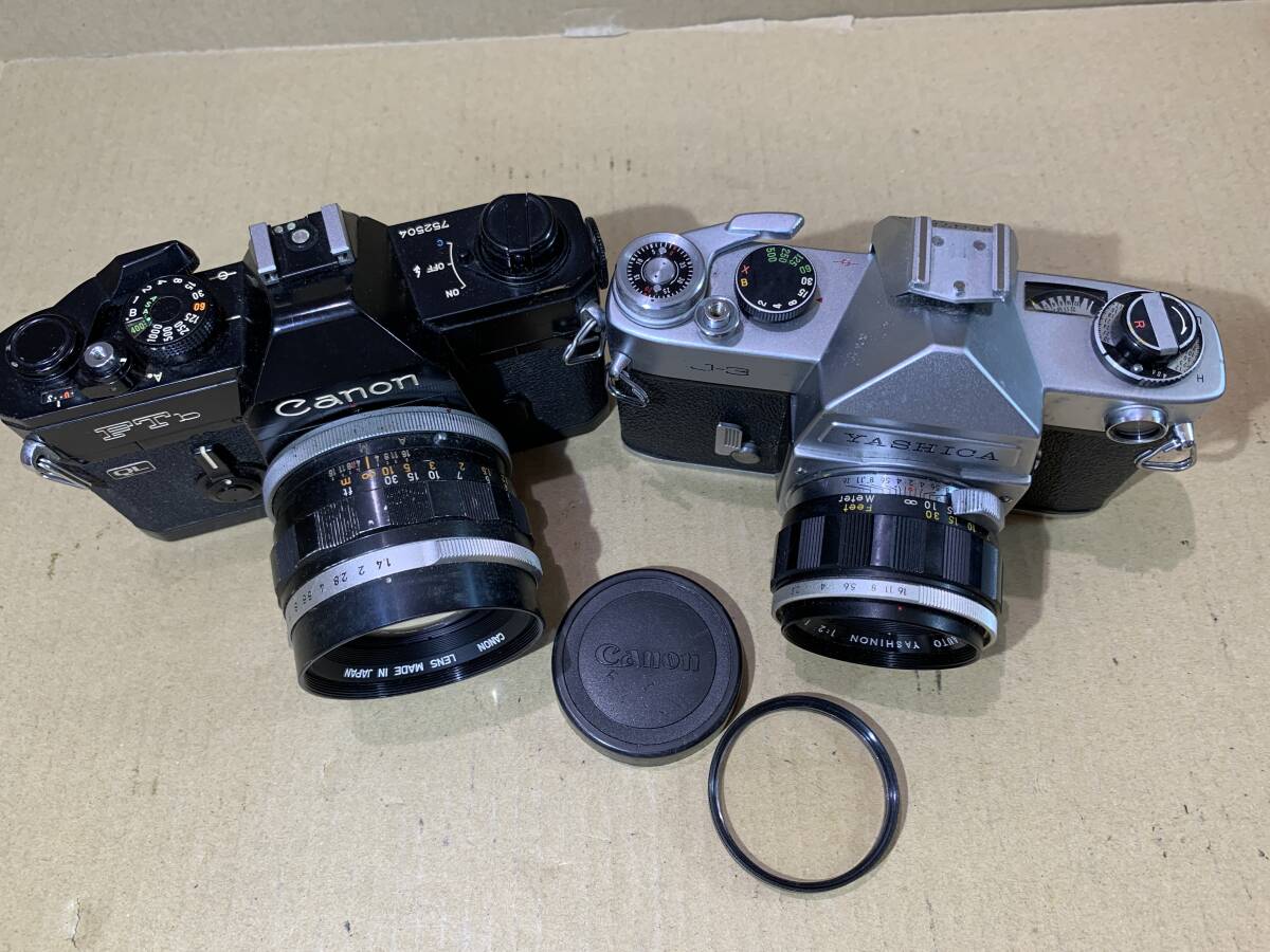 PENTAX K2/SPF/Canon FTb/YASHICA J-3/MINOLTA XE/OLYMPUS OM-2/カメラ レンズ 動作未確認 まとめて ジャンク セット まとめ (586)_画像3