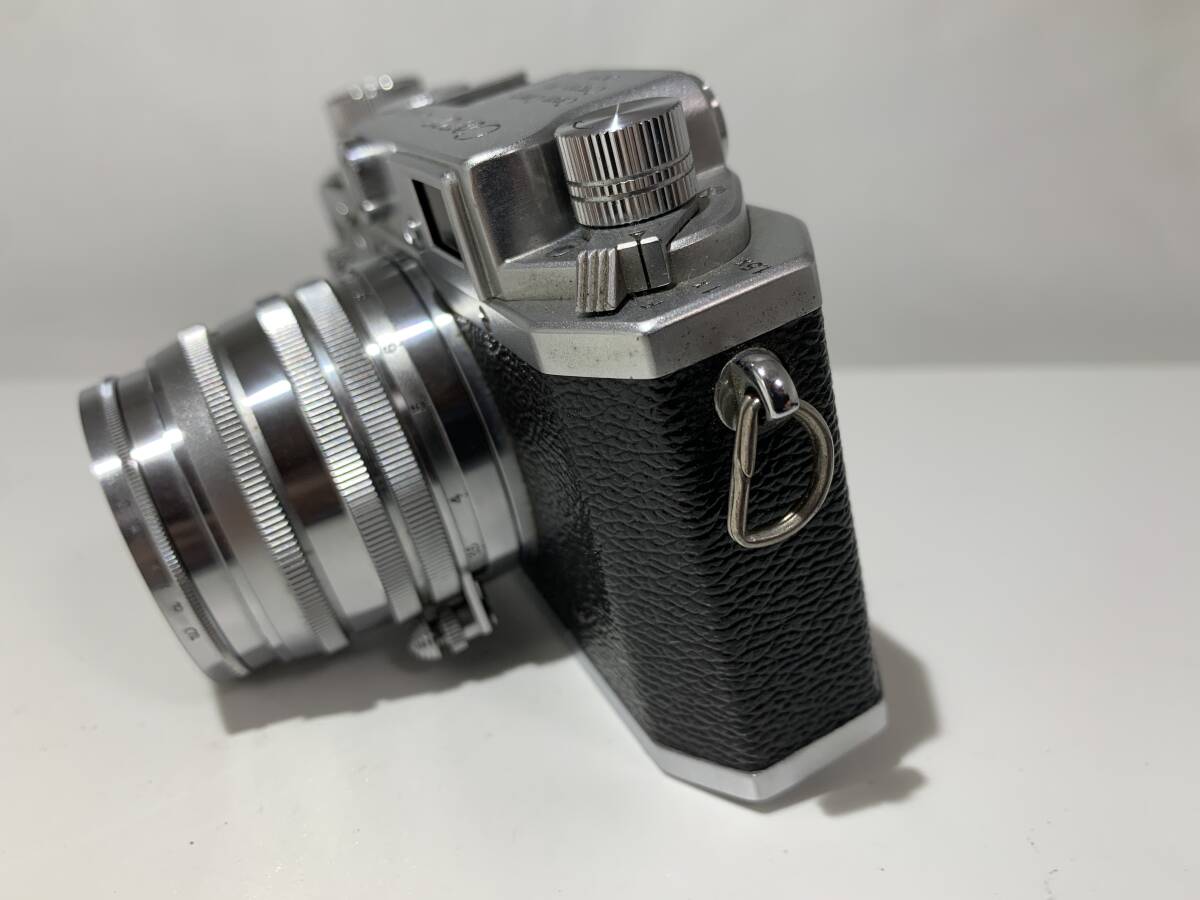 【シャッターOK/外観綺麗】キャノン Canon バルナック型 レンジファインダーカメラ 型番不明 Canon LENS 50mm F1.8 セット 現状品 (592)の画像5