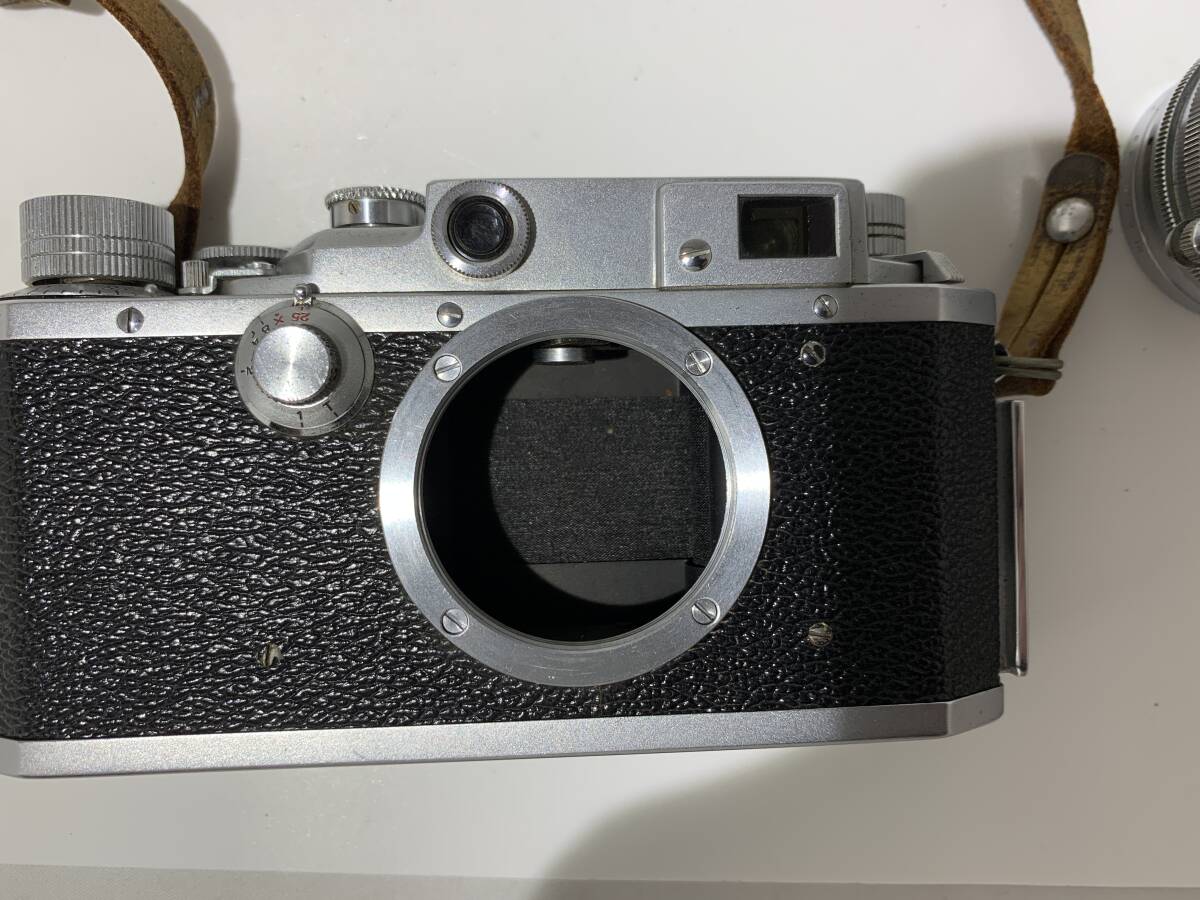 キャノン Canon バルナック型 レンジファインダーカメラ 型式不明 Canon LENS 50mm F1.5 レンズセット 現状品 ジャンク (597)の画像6