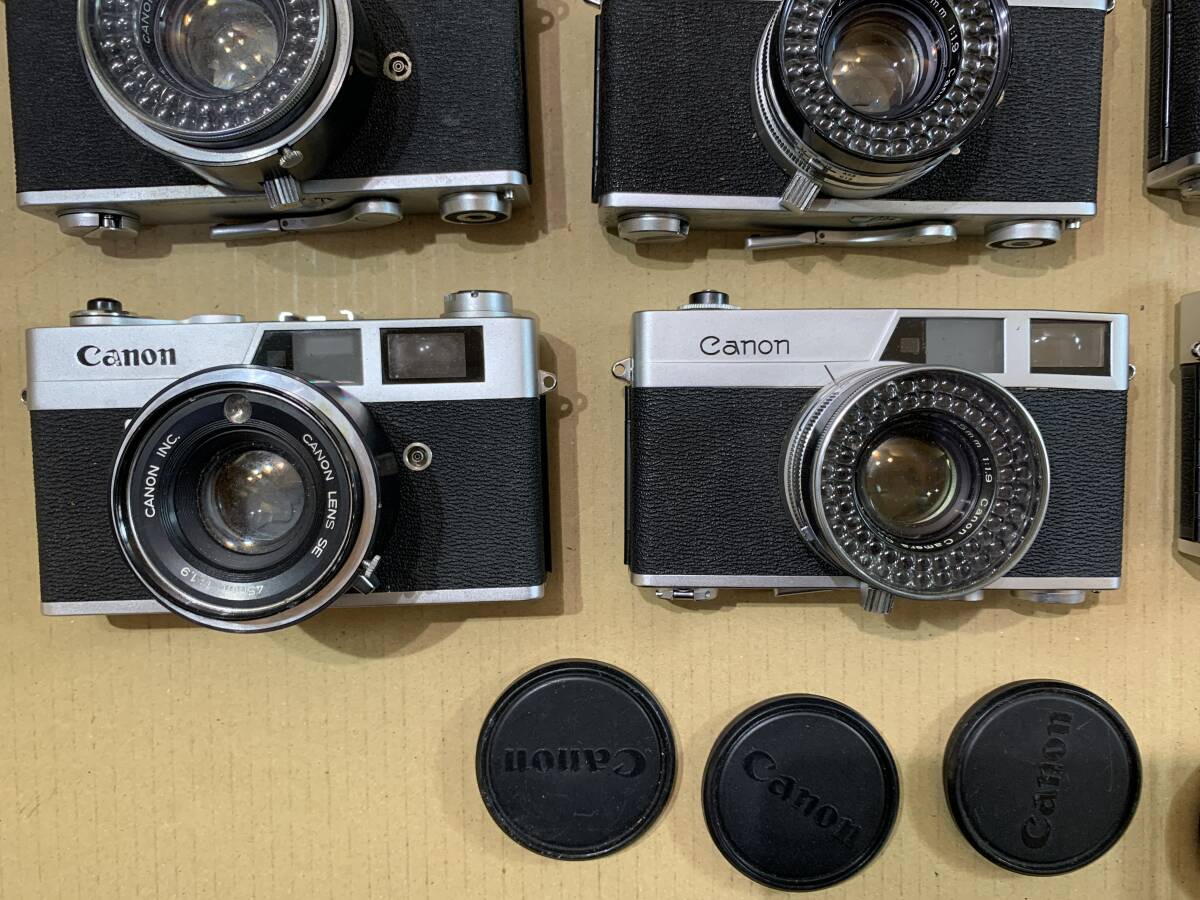 【9個】キャノン Canon Canonet QL17/QL19/Canonet/ケース レンジファインダーカメラ 動作未確認 まとめて ジャンク セット まとめ (617)の画像3