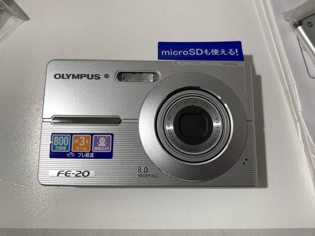 【未使用品？/綺麗】オリンパス OLYMPUS FE-20 コンパクトデジタルカメラ 付属品 まとめて 動作未確認 現状品 (645)_画像5