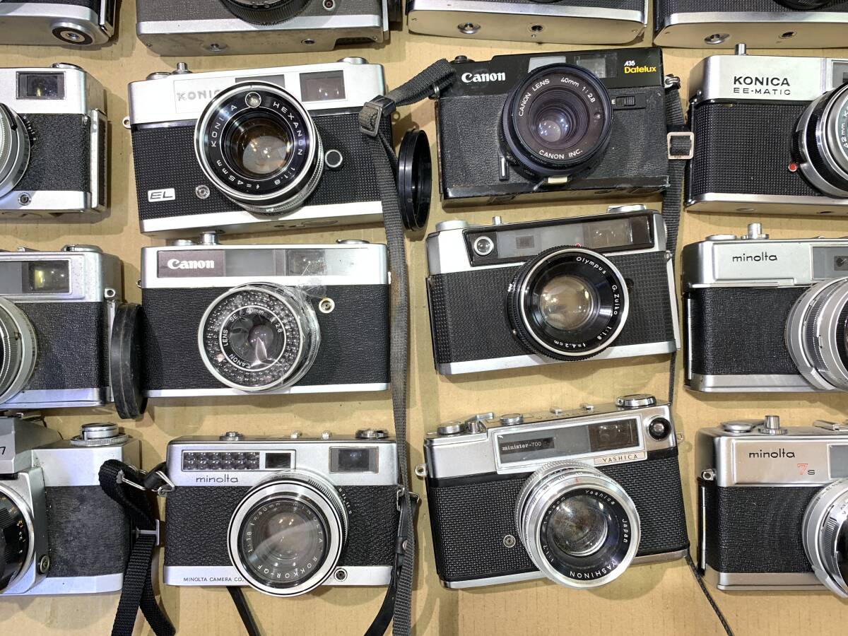【25個】Canon/MINOLTA/KONICA/PETERI/YASHICA/レンジファインダーカメラ 大量 まとめて ジャンク セット まとめ (654)_画像5