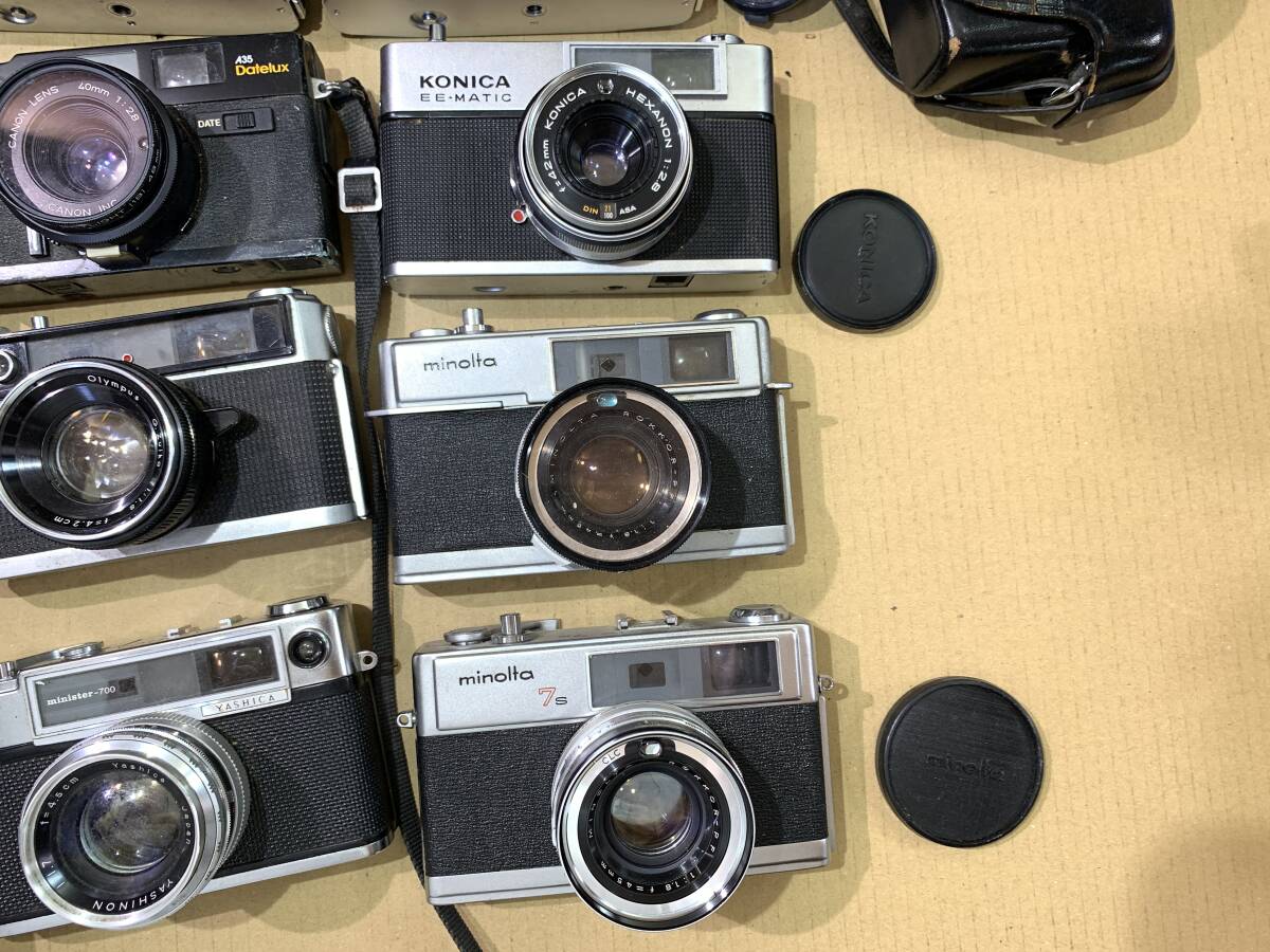 【25個】Canon/MINOLTA/KONICA/PETERI/YASHICA/レンジファインダーカメラ 大量 まとめて ジャンク セット まとめ (654)_画像7
