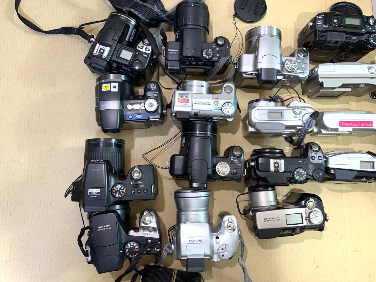 【20個】FUJIFILM/SONY/Nikon/OLYMPUS/LUMIX/大量 コンパクトデジタルカメラ 動作未確認 まとめて ジャンク セット まとめ (656)_画像8