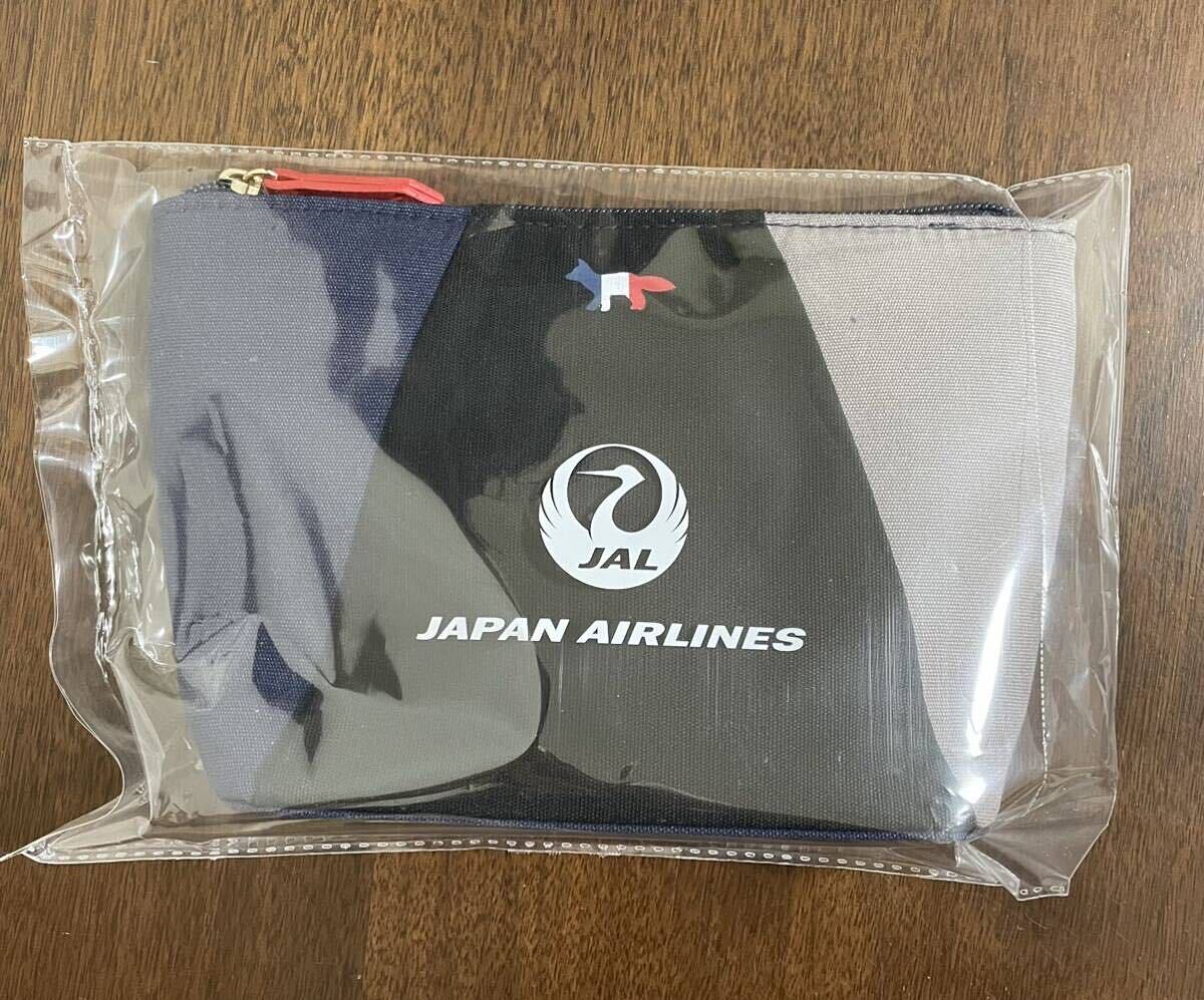 JAL☆メゾンキツネ☆ビジネスクラス☆アメニティ☆ポーチ☆非売品の画像1