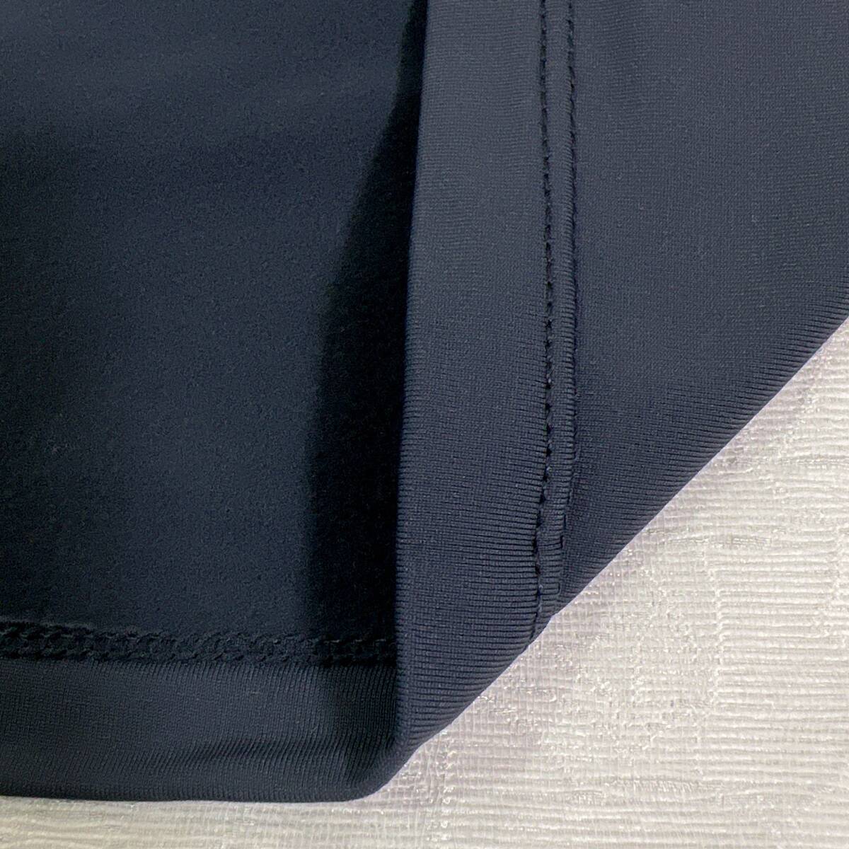 新品28　高機能素材　薄手夏用ベースレイヤー　100％化繊速乾高通気　　胸ポケット　ネイビーXL_画像8