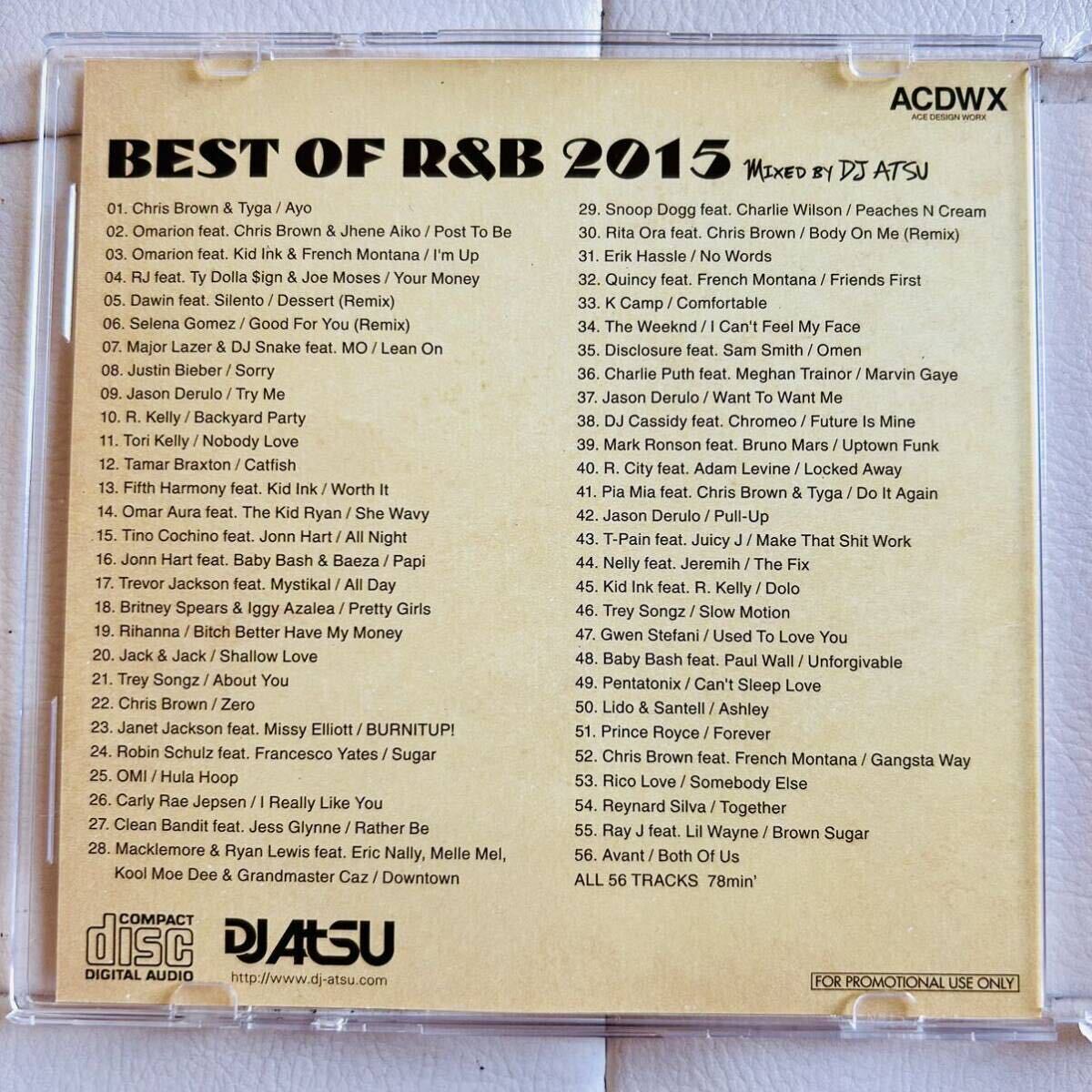 送料無料 / DJ ATSU / BEST OF R&B 2015 / R&B CLASSICS MIX