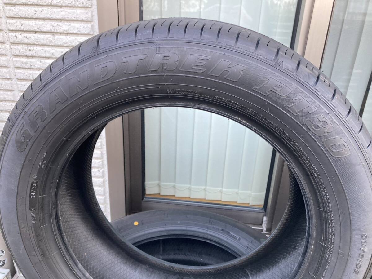 新車外し ダンロップ DUNLOP GRANDTREK PT30 225/60R18 タイヤ4本セット ハリアー純正 _画像5