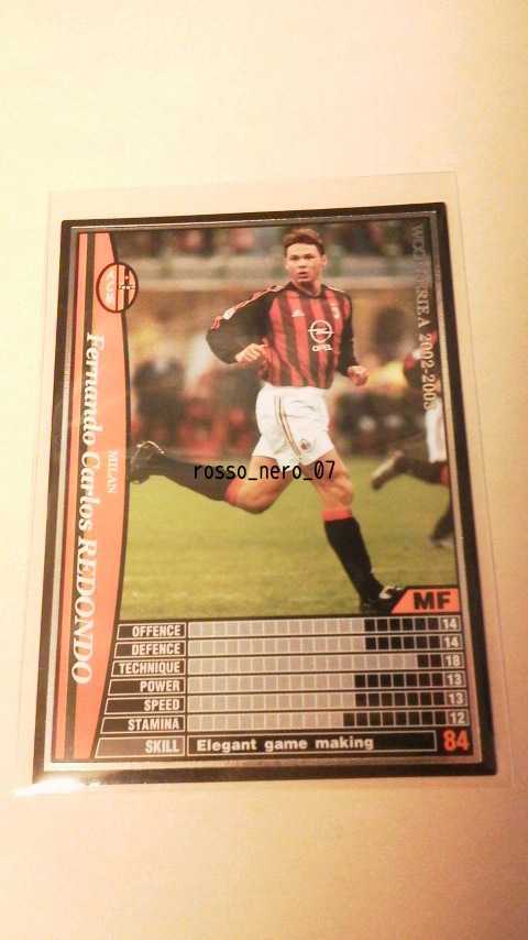 ☆WCCF2002-2003☆02-03☆153☆黒☆フェルナンド・レドンド☆ミラン☆Fernando Carlos Redondo☆Milan☆_画像1